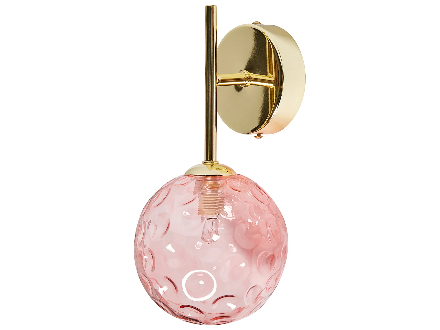 Lot de 2 lampes murales ANADYR Verre Rose