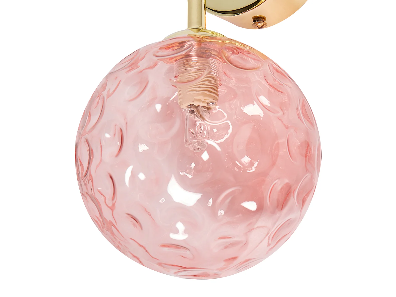 Lot de 2 lampes murales ANADYR Verre Rose
