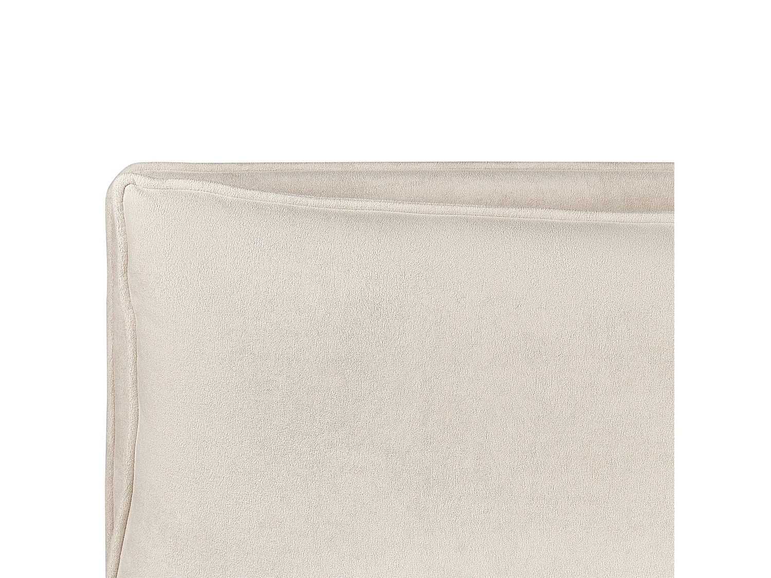Cama baú Tecido BAJONNA 160 x 200 cm Creme claro