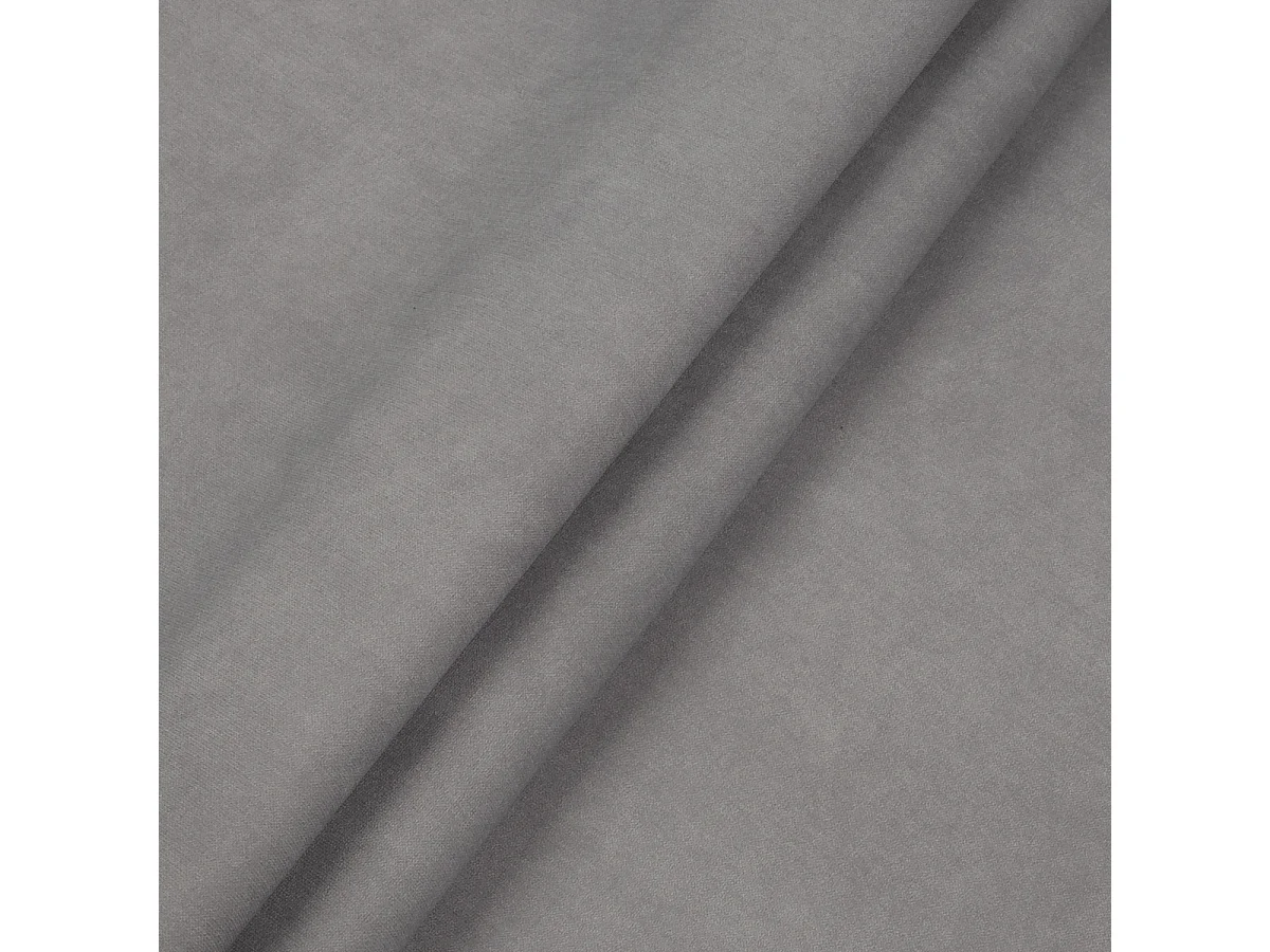 Canapé d'angle convertible avec coffre de rangement, velours Vena, Gris, Angle droit, HELA I