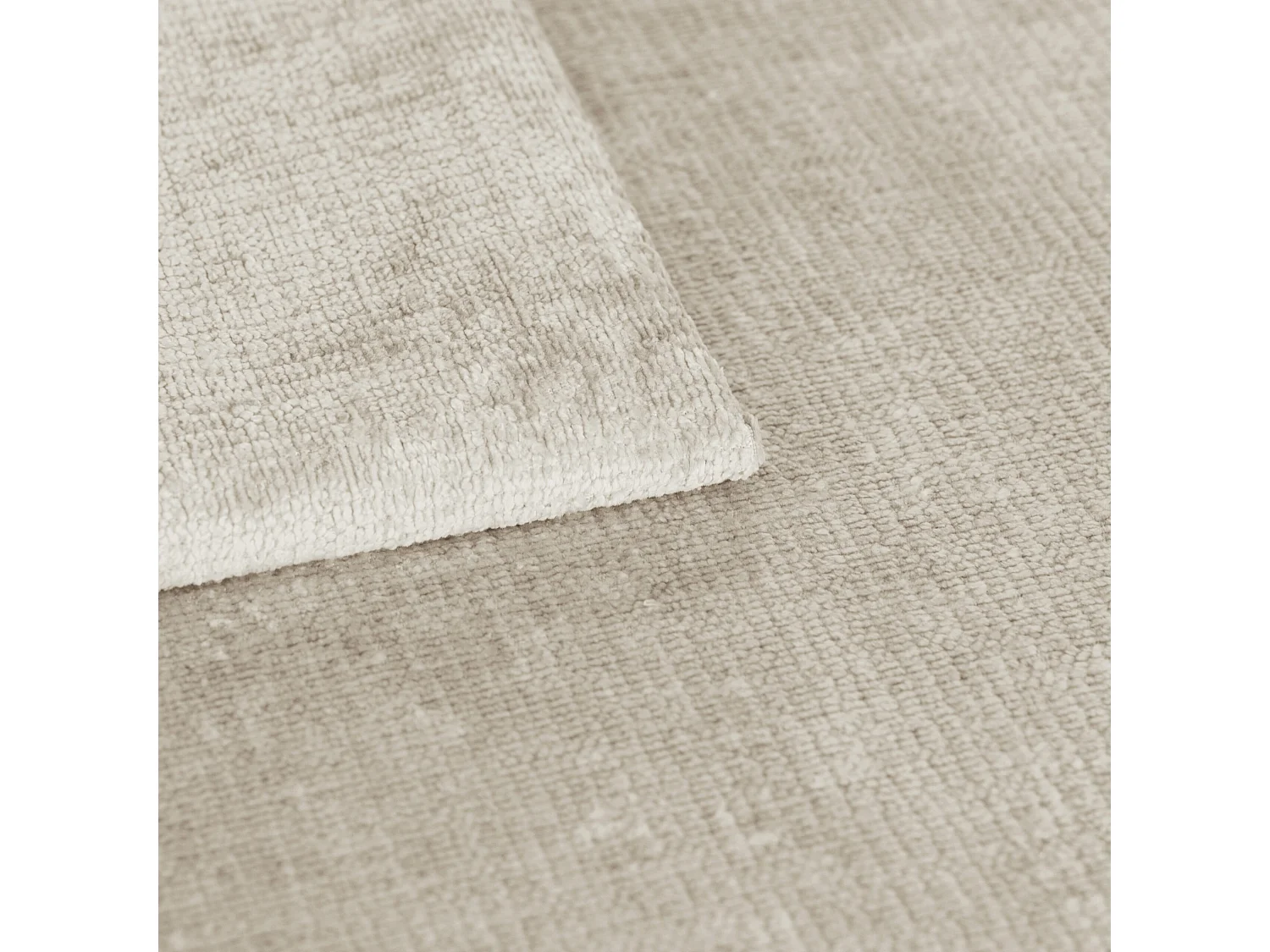 Hoekbank met slaapfunctie en opbergruimte, chenillestof Perfecto, Beige, Links, HELA II
