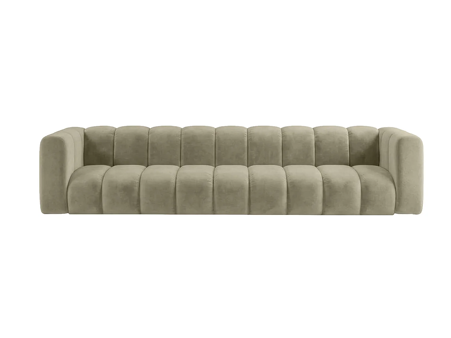 Sofa modułowa 5-osobowa, tkanina welwet Riviera, Beżowy, GRAND