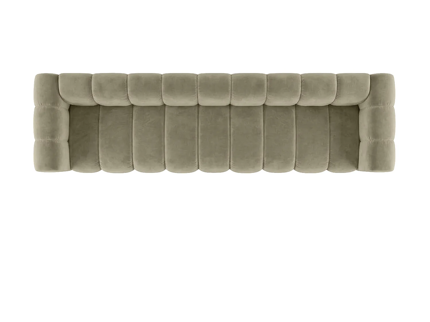 Sofa modułowa 5-osobowa, tkanina welwet Riviera, Beżowy, GRAND