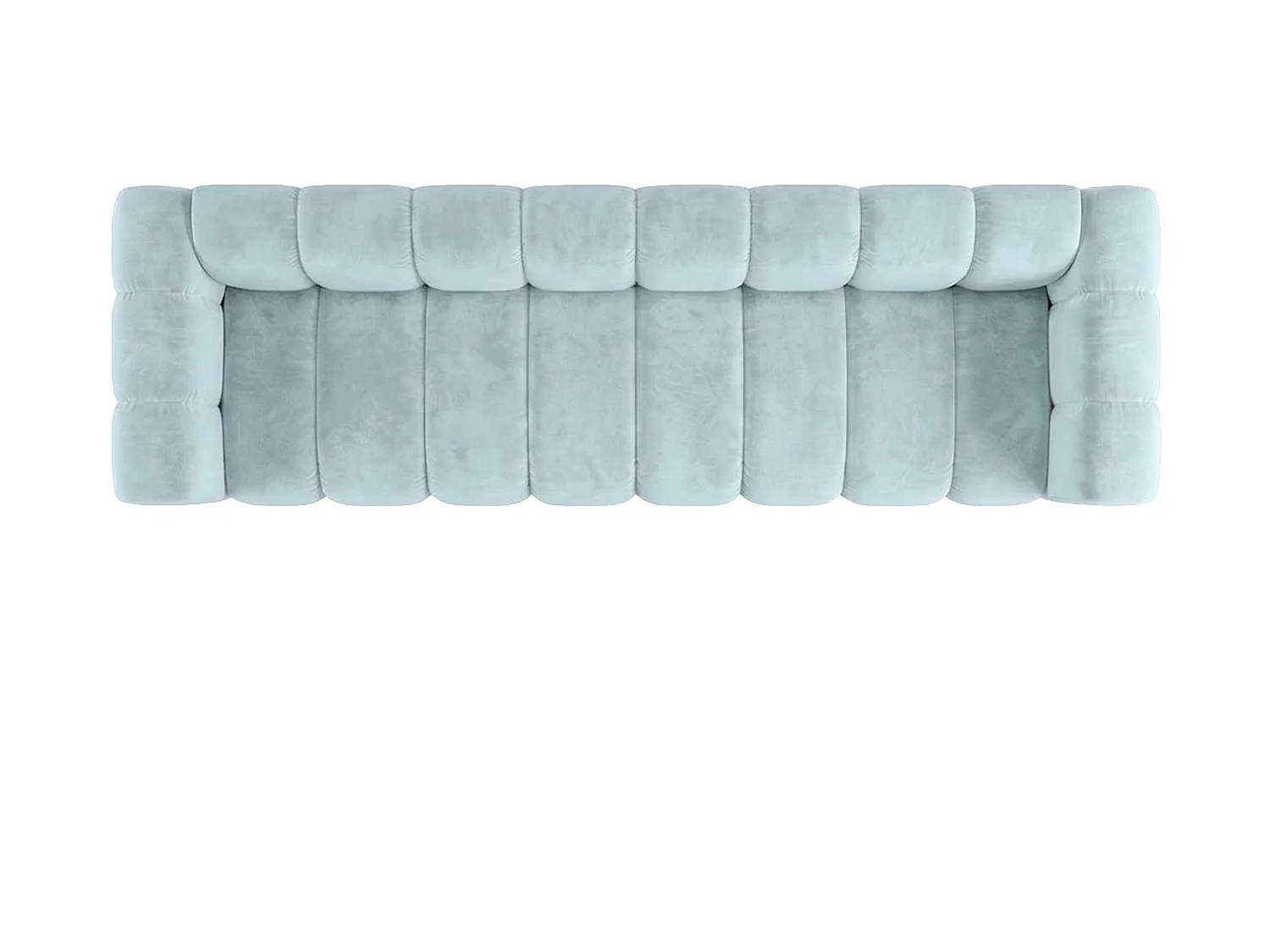Sofa modułowa 4-osobowa, tkanina welwet Riviera, Baby blue, GRAND