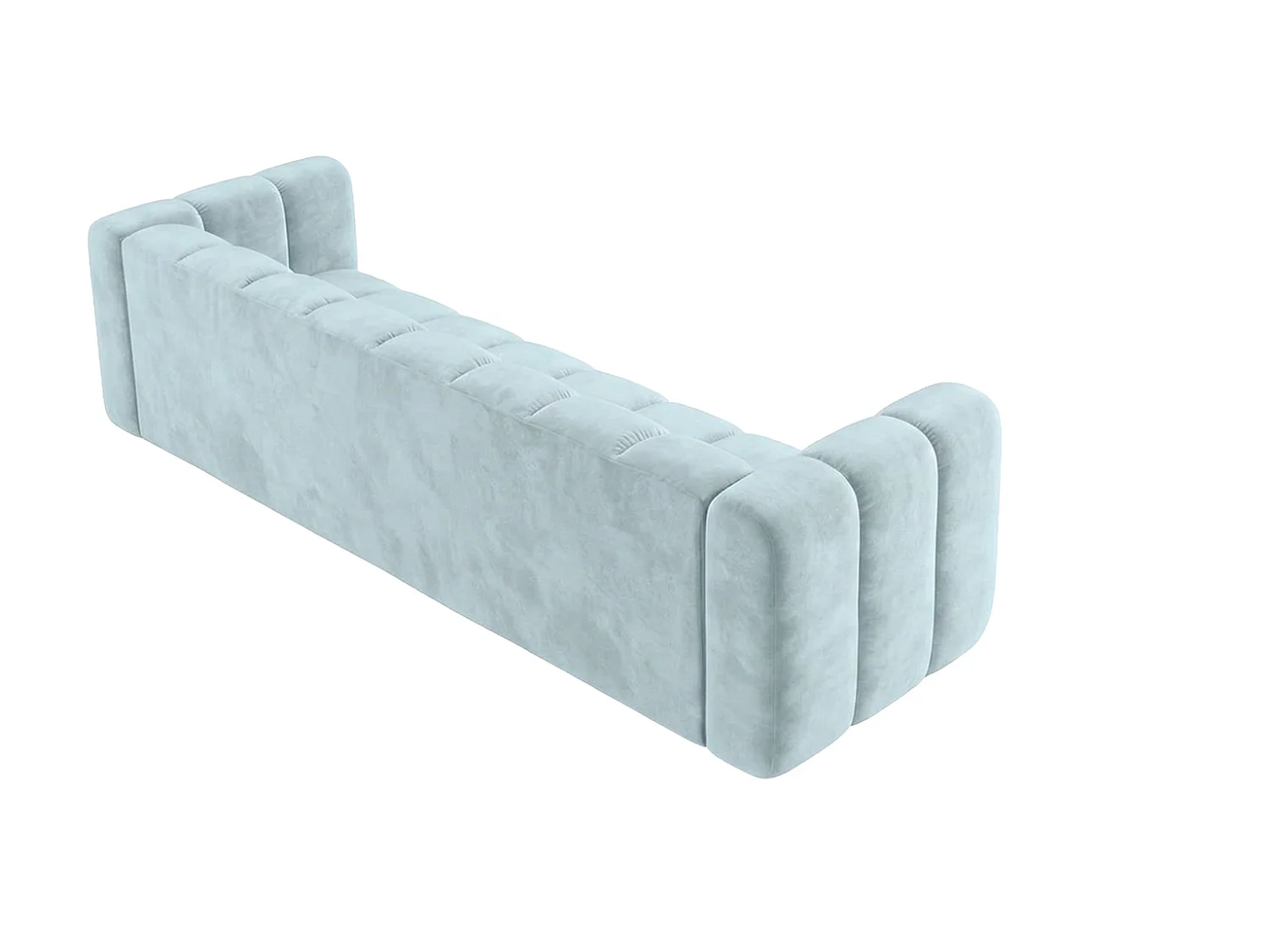 Sofa modułowa 4-osobowa, tkanina welwet Riviera, Baby blue, GRAND