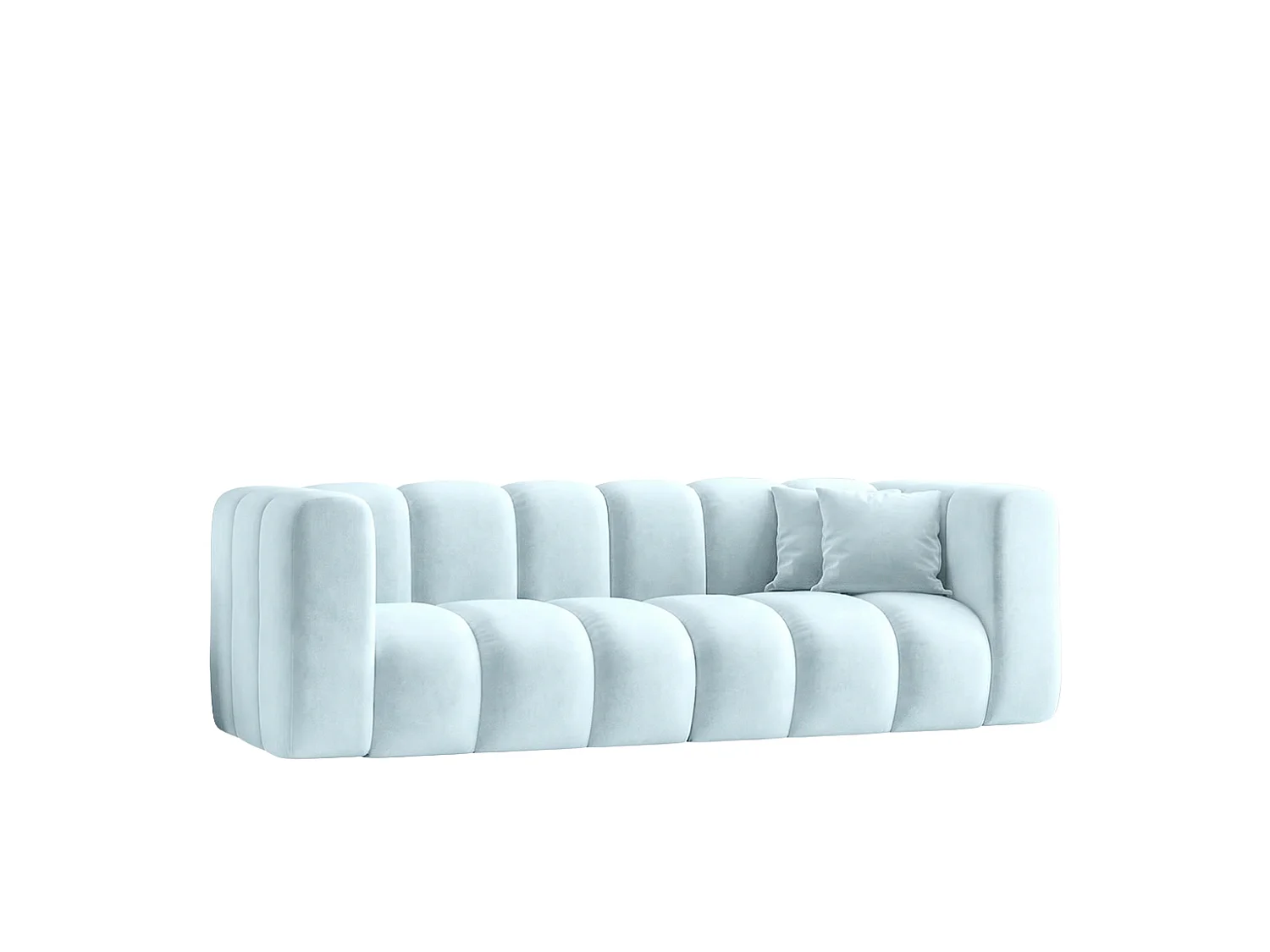 Sofa modułowa 3-osobowa, tkanina welwet Riviera, Baby blue, GRAND