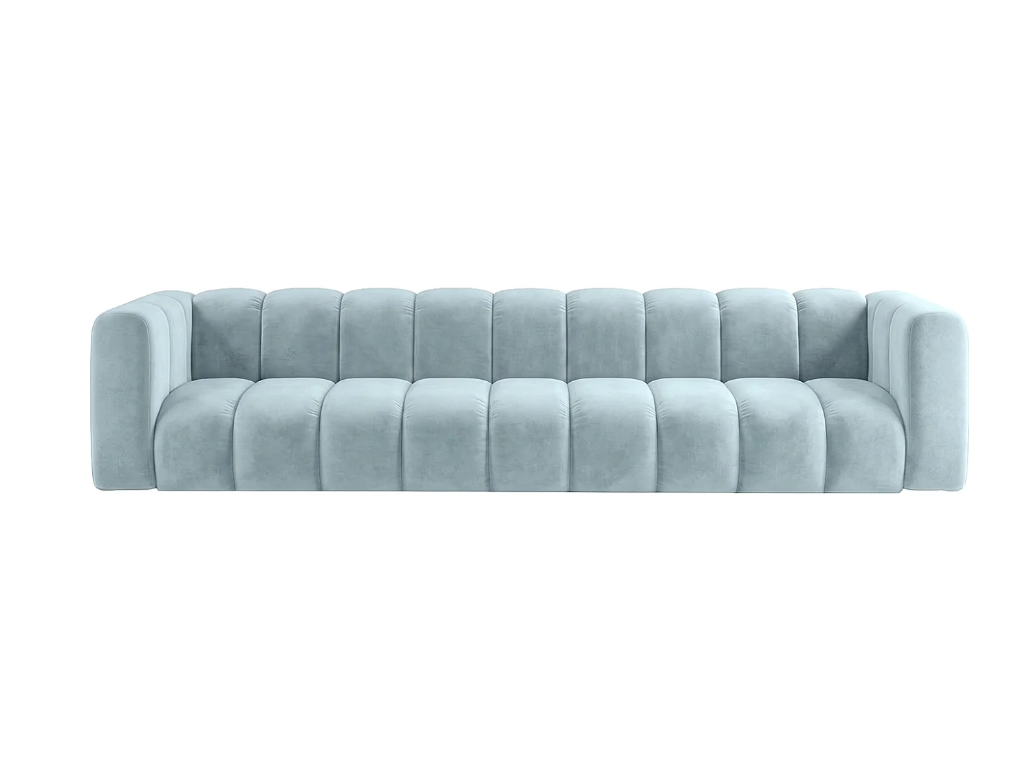Sofa modułowa 5-osobowa, tkanina welwet Riviera, Baby blue, GRAND
