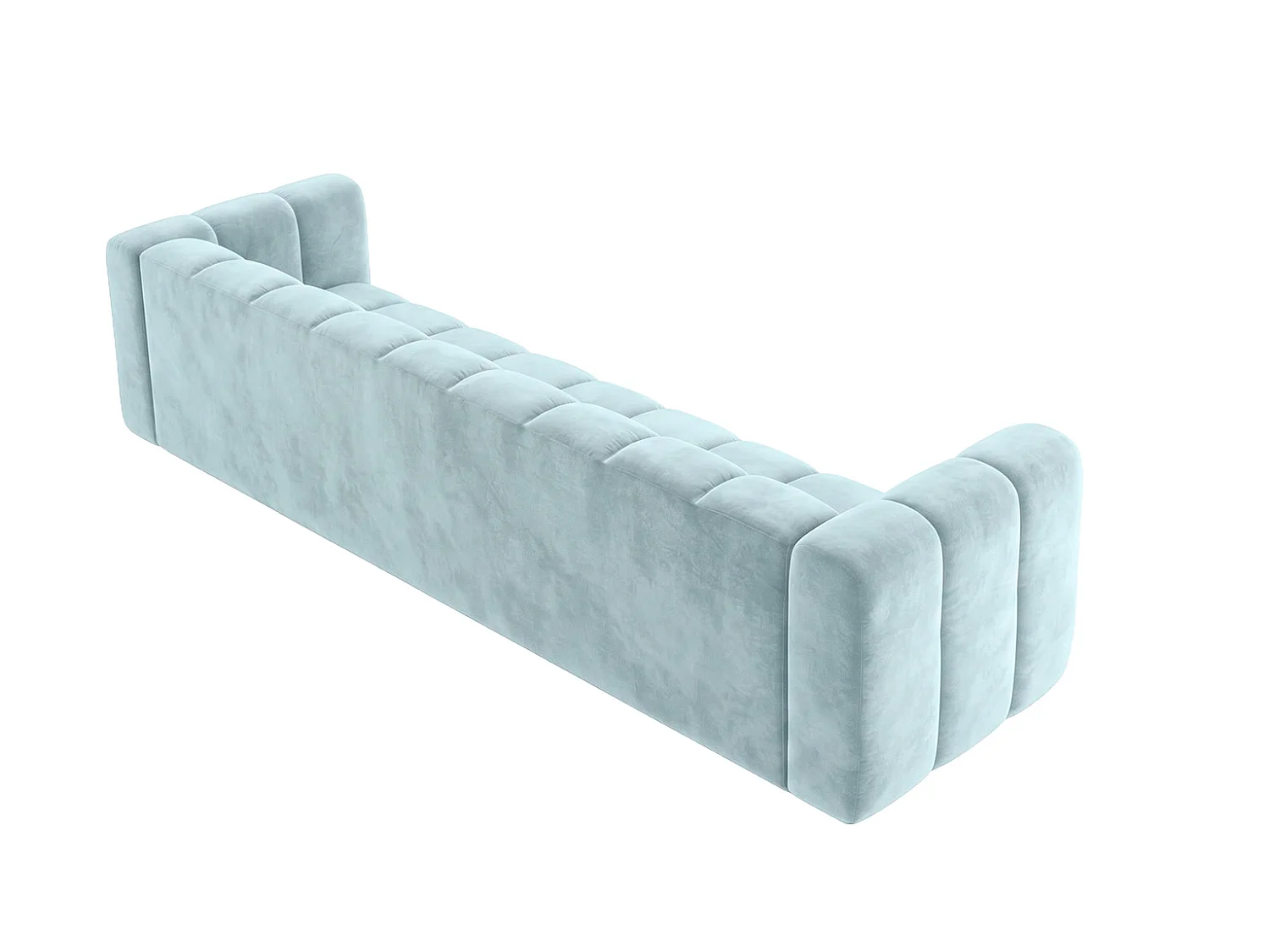 Sofa modułowa 5-osobowa, tkanina welwet Riviera, Baby blue, GRAND