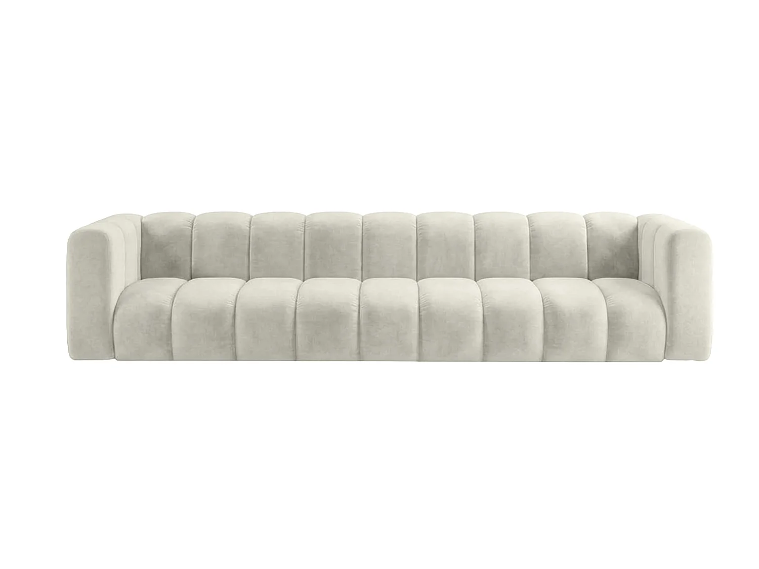 Sofa modułowa 5-osobowa, tkanina welwet Riviera, Ecru, GRAND