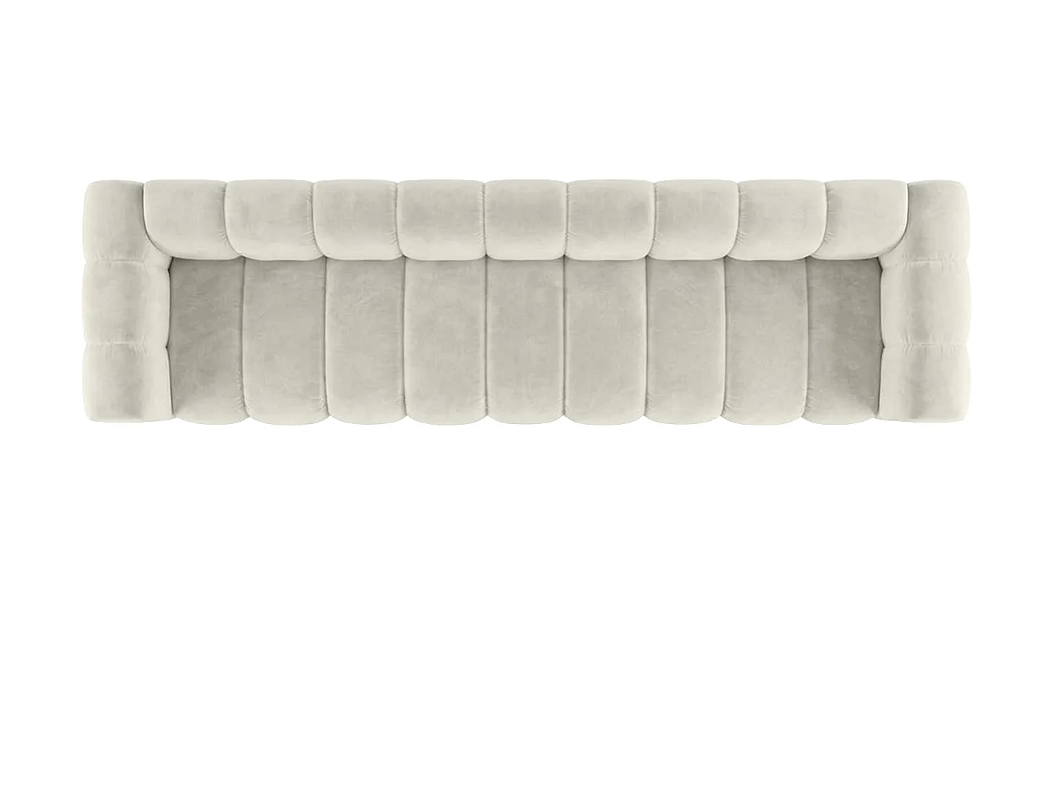 Sofa modułowa 5-osobowa, tkanina welwet Riviera, Ecru, GRAND