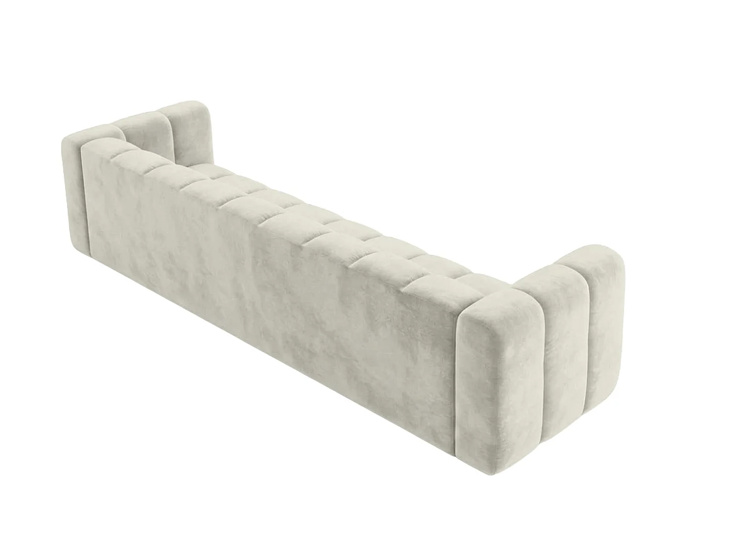 Sofa modułowa 5-osobowa, tkanina welwet Riviera, Ecru, GRAND