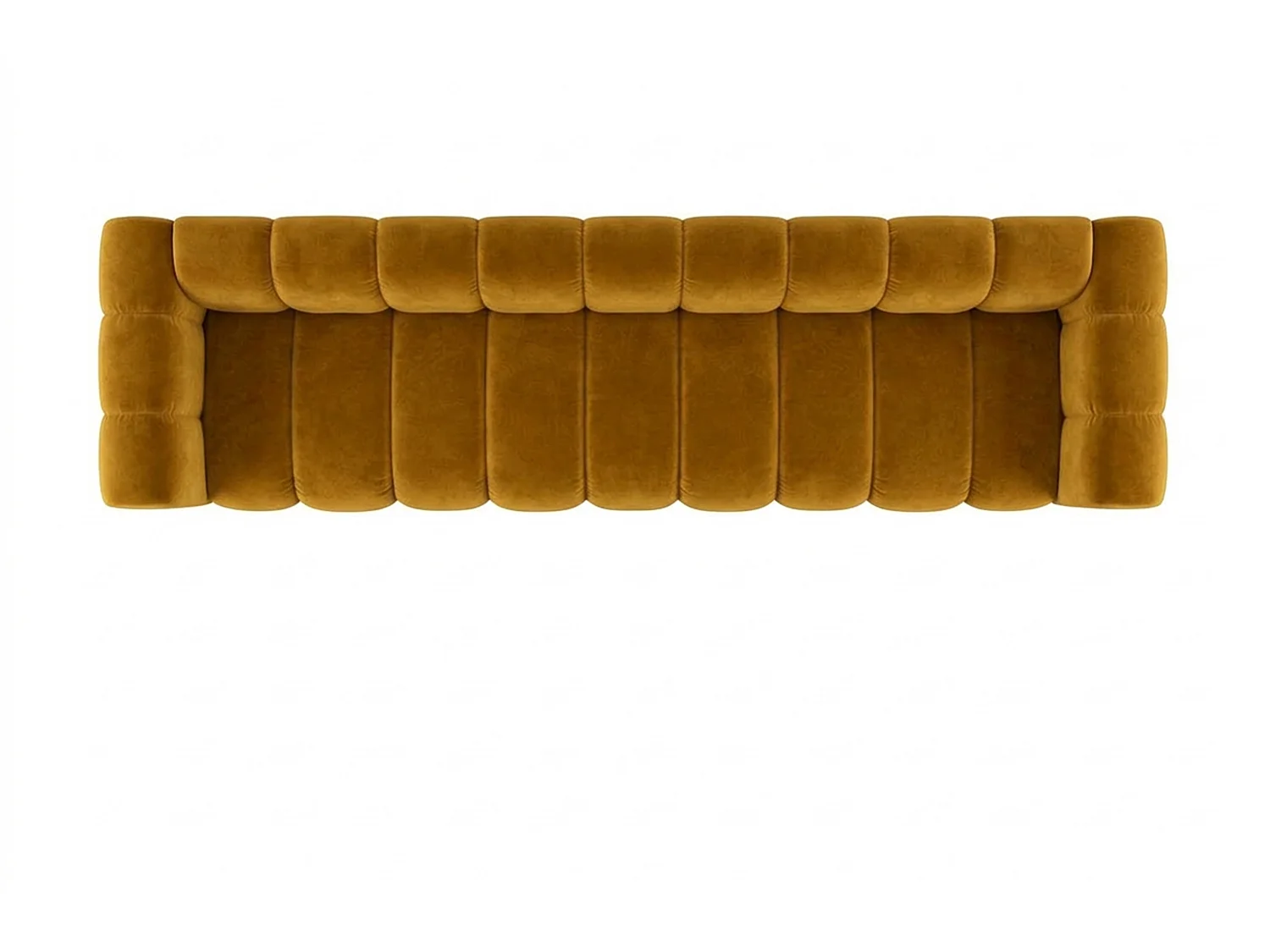 Sofa modułowa 5-osobowa, tkanina welwet Riviera, Musztardowy, GRAND