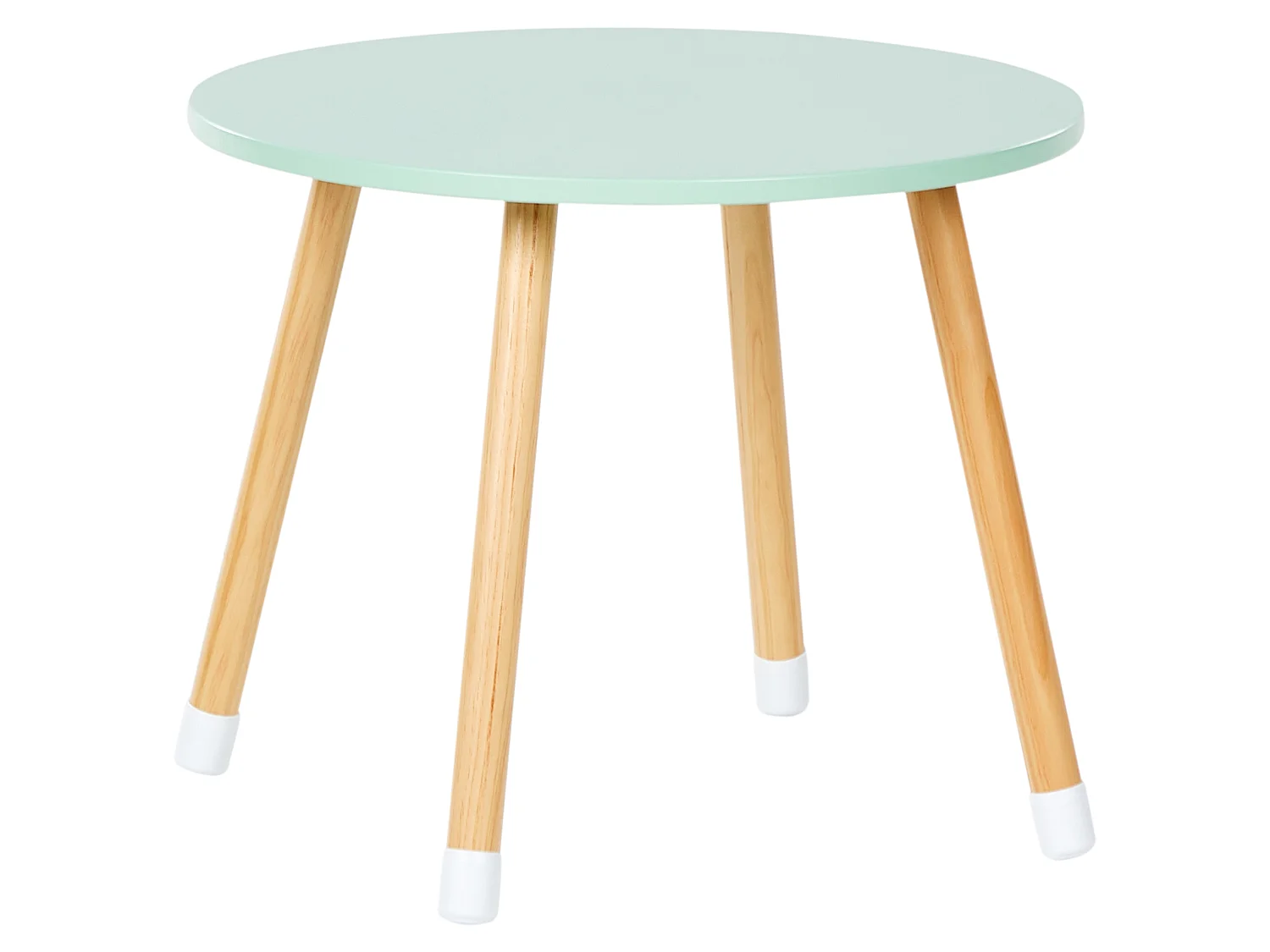 Kindertafel met stoelen lichthout/wit ROBIN