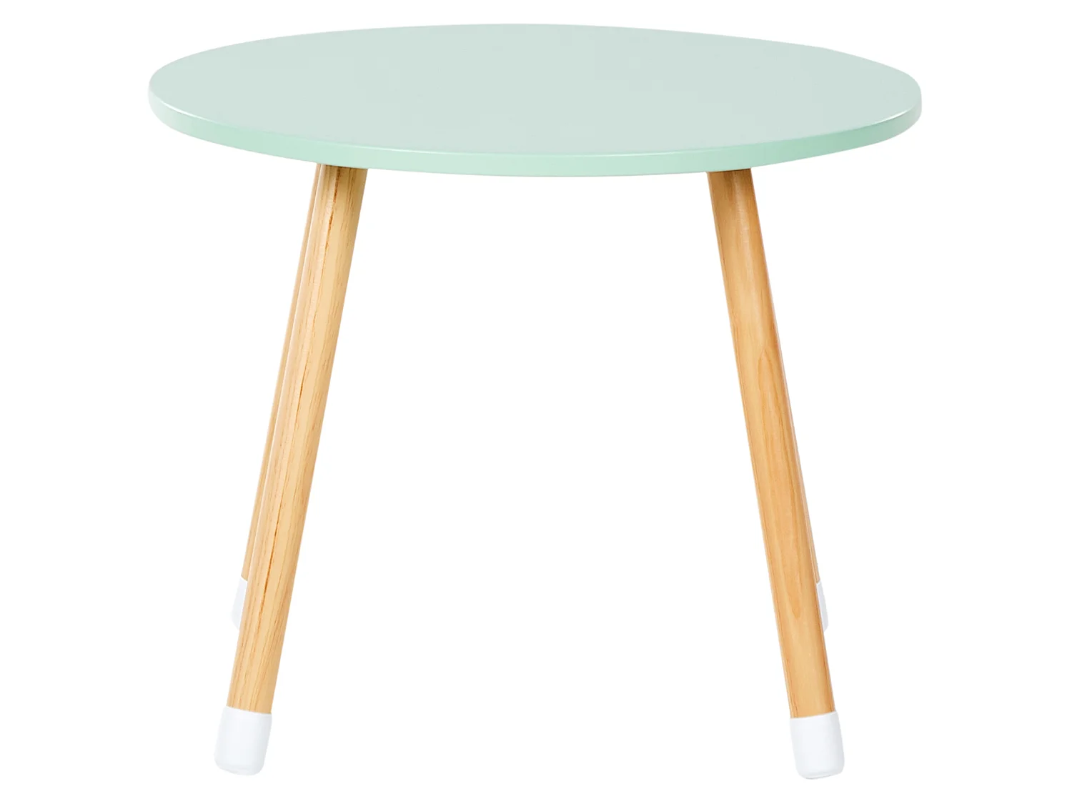 Kindertafel met stoelen lichthout/wit ROBIN