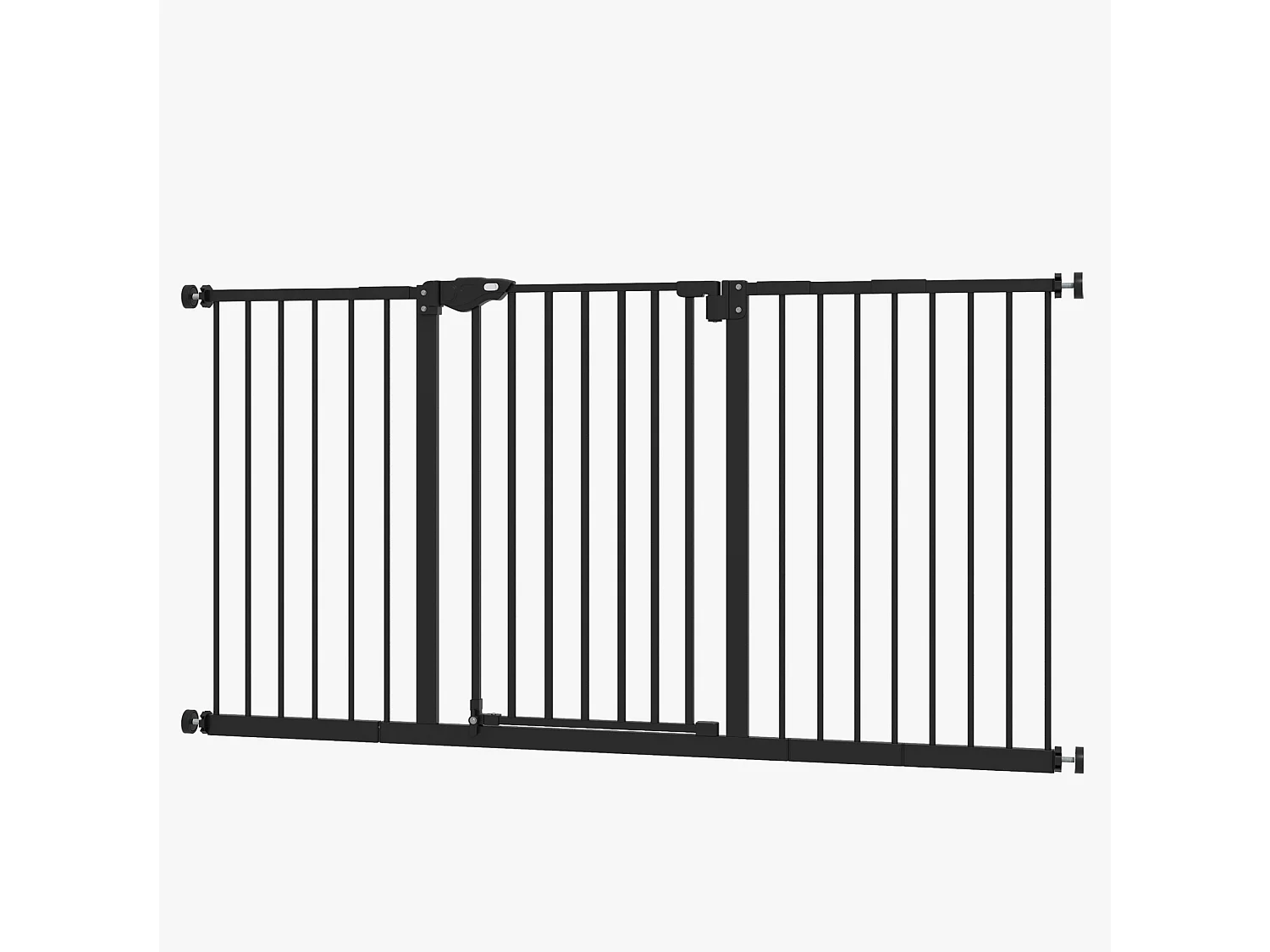 Sicherheitsgitter für Hunde aus Metall, schwarz, ohne Bohren, Höhe 76,2 cm