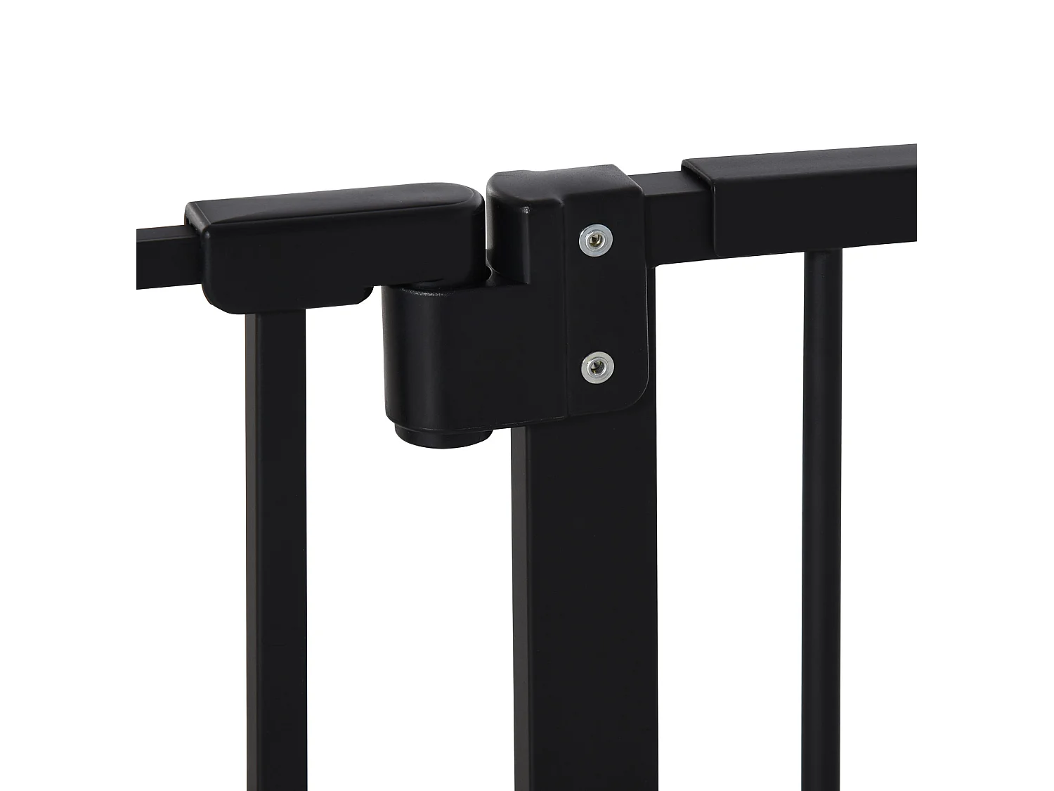 Sicherheitsgitter für Hunde aus Metall, schwarz, ohne Bohren, Höhe 76,2 cm