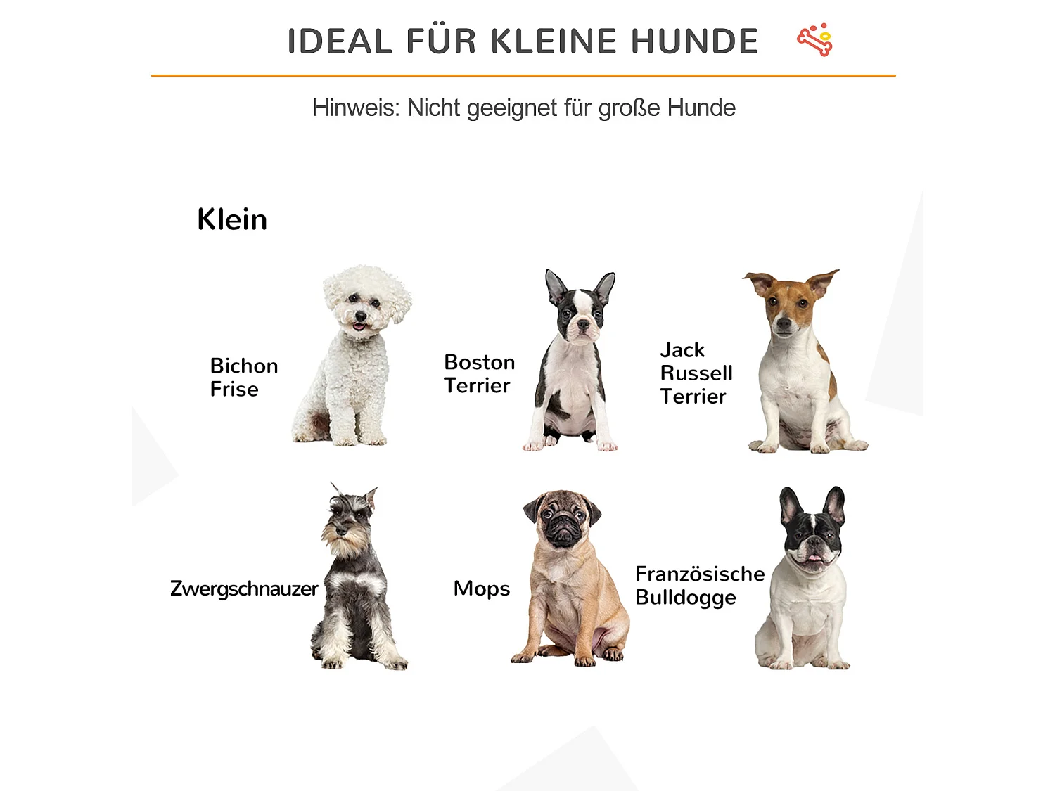 Faltbares Hundegitter mit 3 Paneelen aus Holz und MDF, weiß, mit Stützfüßen, 154,5 x 61 cm