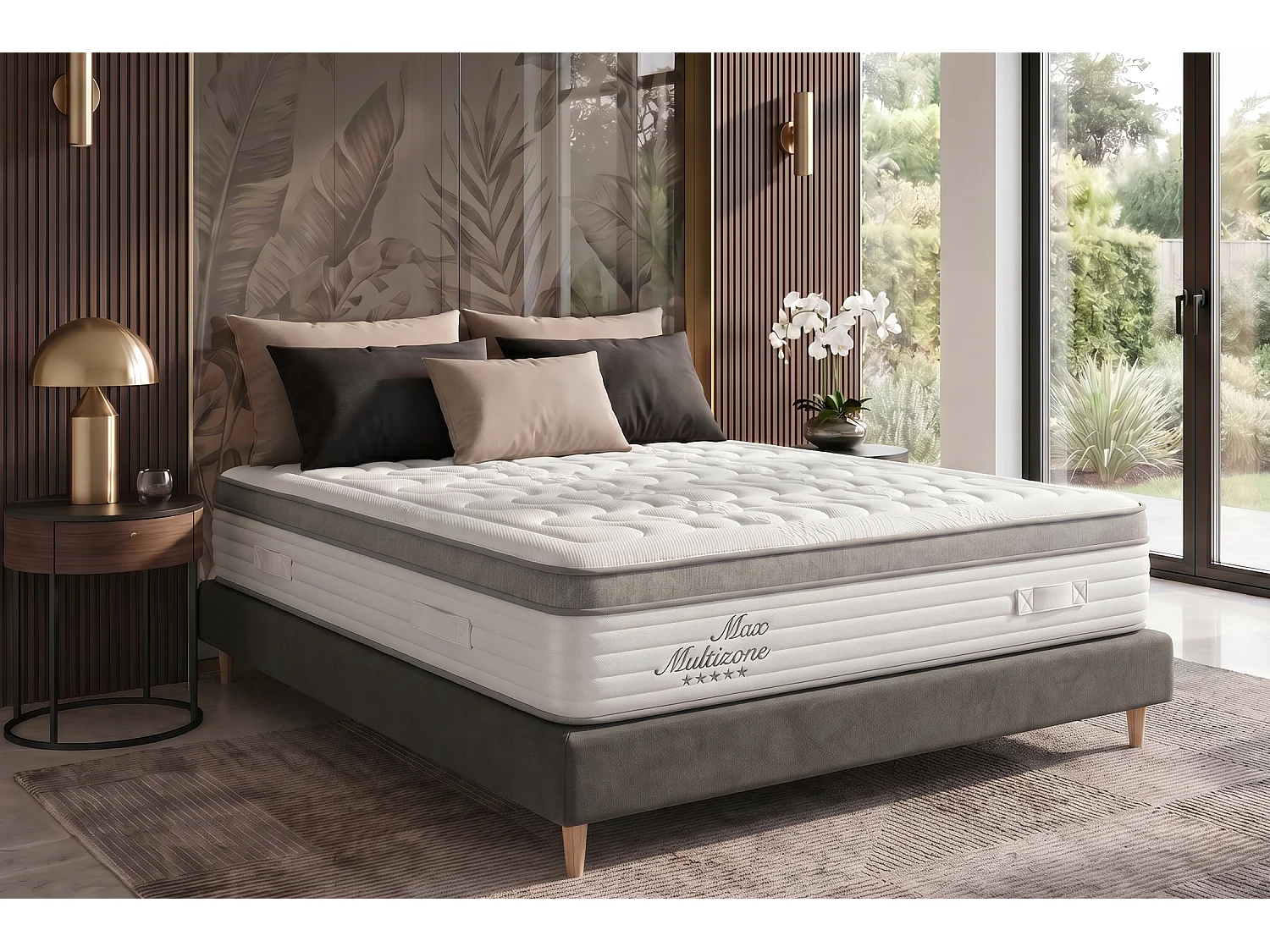 Colchón Viscoelástica Grand Max Multizone - 140X200 cm - Moonia