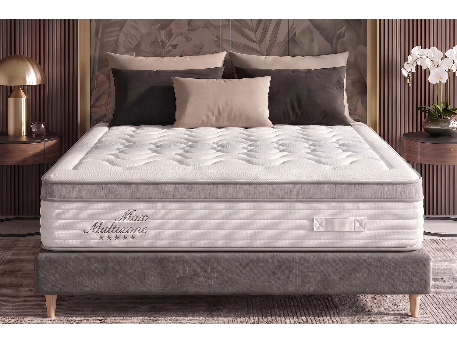 Materasso viscoelastico Grand Max Multizone - 180X200 cm - Moonia