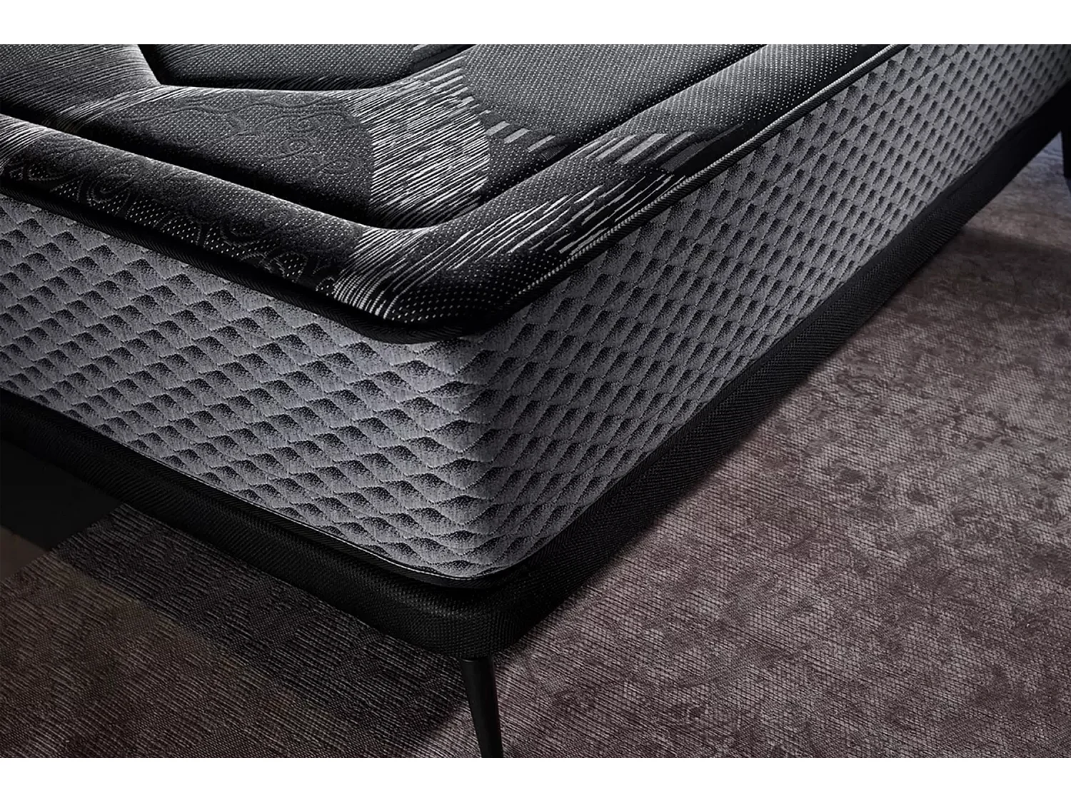 Visco-elastisch Matrass Titanium Black Multizone - 120X200 cm - Moonia