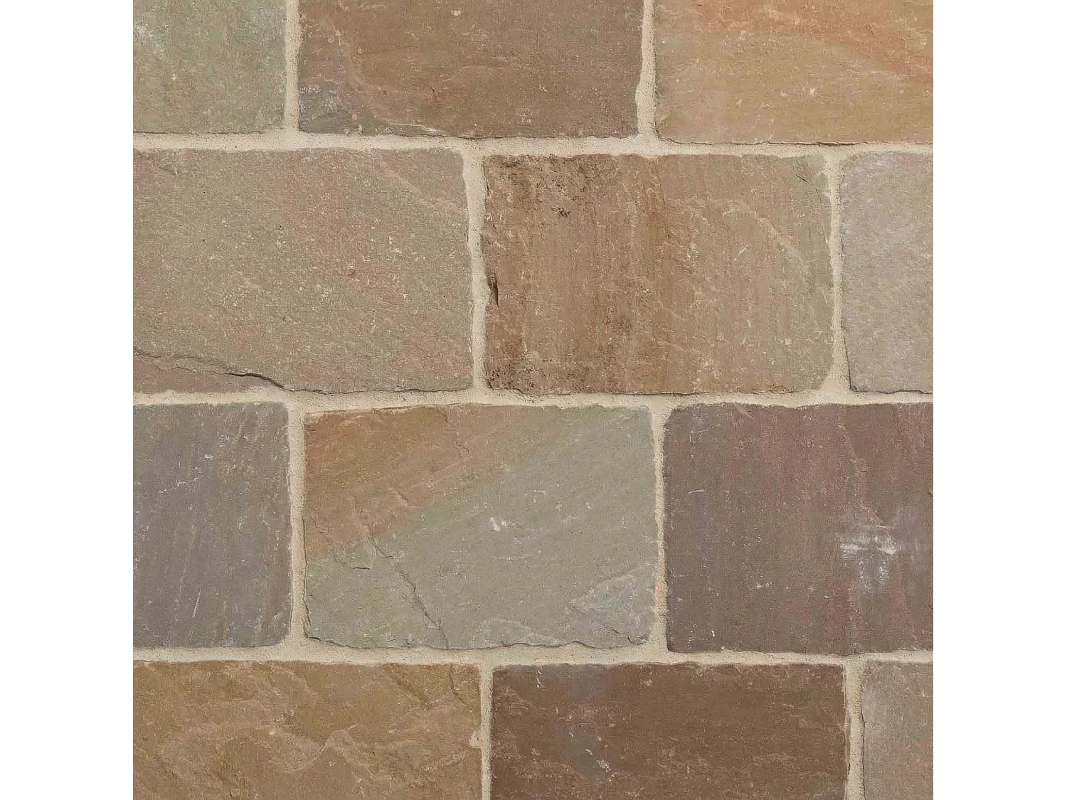 Pavé Grès Kandla Multicolore 20x14x2-2,5 cm (vendu au m² - 30 pavés/m²) - RO'MA NATURE