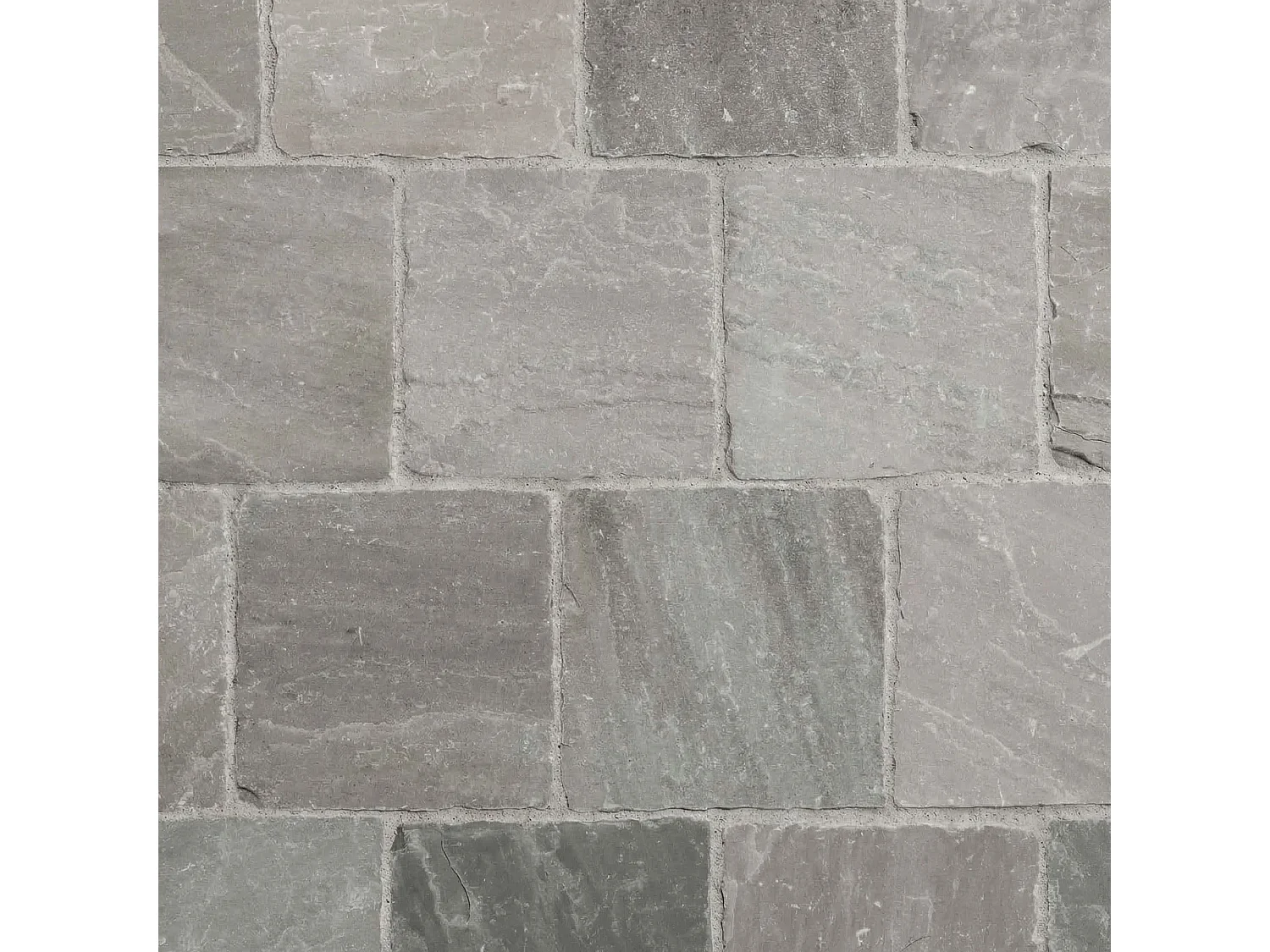 Pavé Grès Kandla Gris 14x14x3-5 cm (vendu au m² - 42 pavés/m²) - RO'MA NATURE