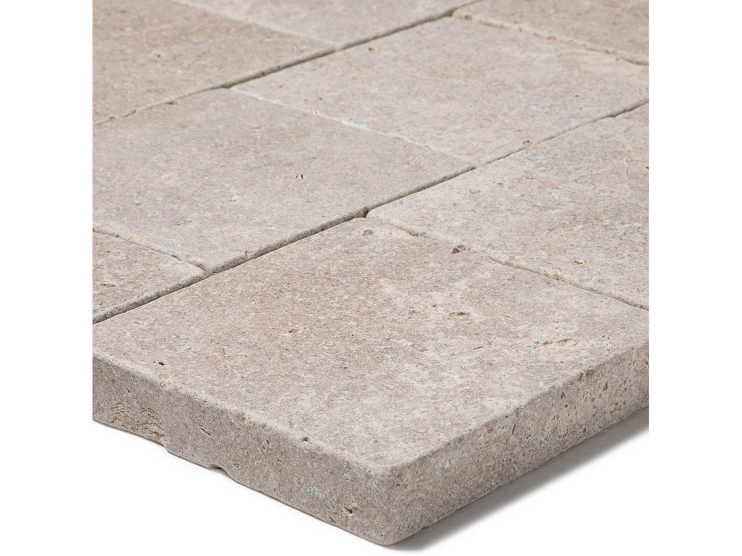 Pavé Pierre d'Egypte Beige 15x15x3 cm (vendu au m² - 45 pavés/m²) - RO'MA NATURE