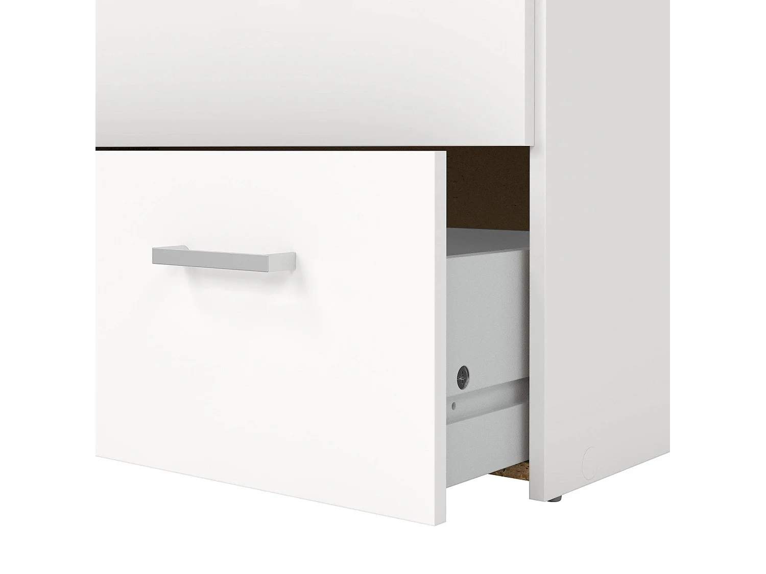 Commode Driner, Commode polyvalente, Commode de chambre, Meuble avec tiroirs, 74x36 h114 cm, Blanc