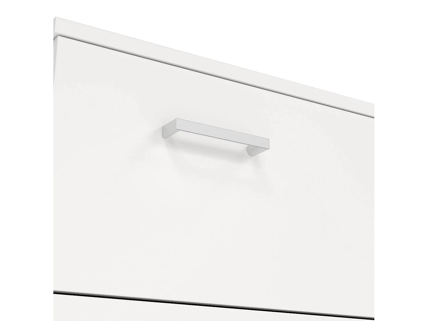 Commode Driner, Commode polyvalente, Commode de chambre, Meuble avec tiroirs, 74x36 h114 cm, Blanc