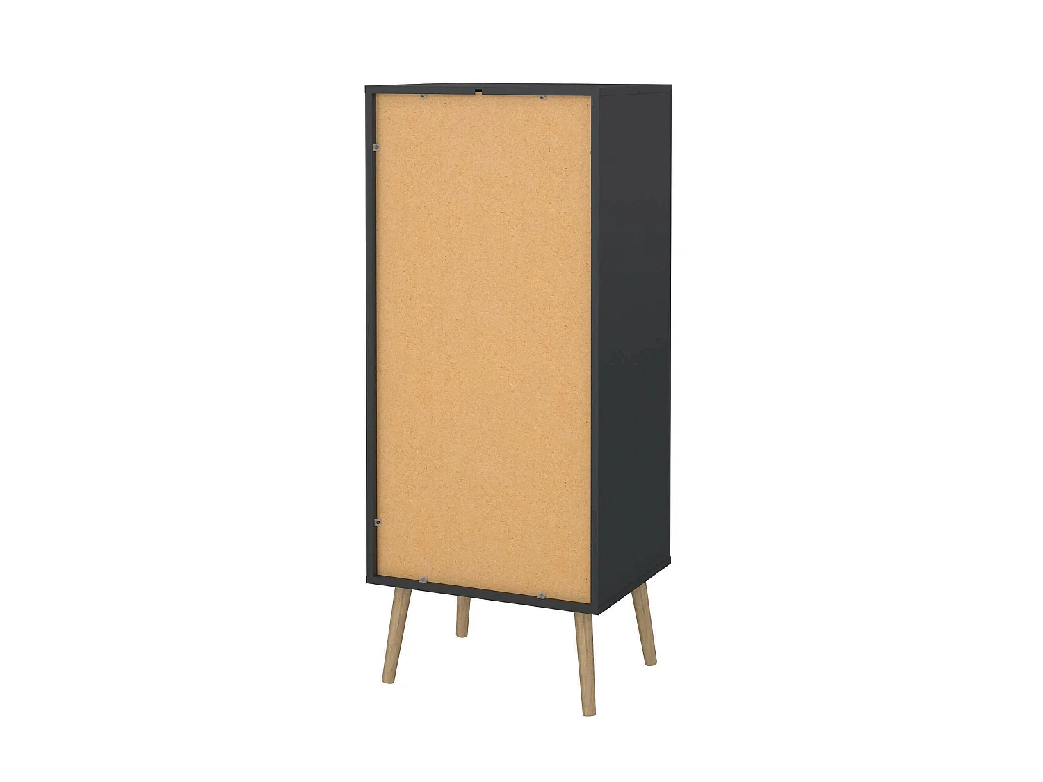Cajonera Driv, Cómoda multiusos, Cómoda de dormitorio, Gabinete con cajones, 50x39 h120 cm, Gris