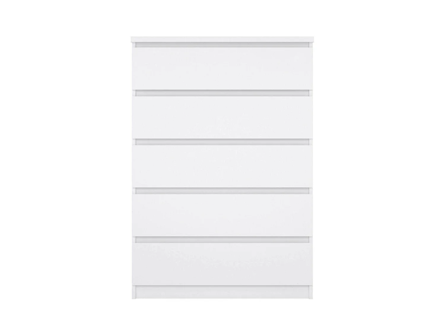Commode Drivalt, Commode polyvalente, Commode de chambre, Meuble avec tiroirs, 77x50 h111 cm, Blanc