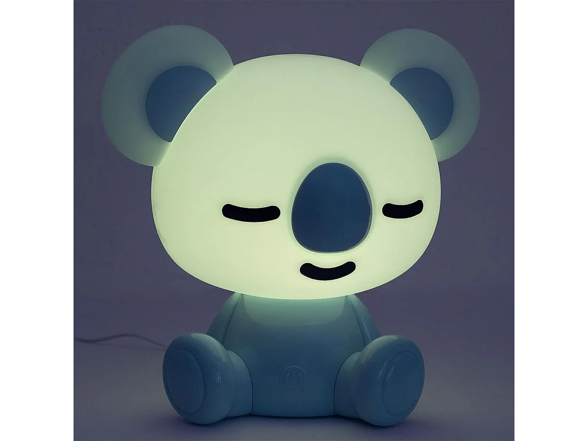 Lampe-veilleuse en forme de koala pour enfant avec 3 intensités de lumière bleu