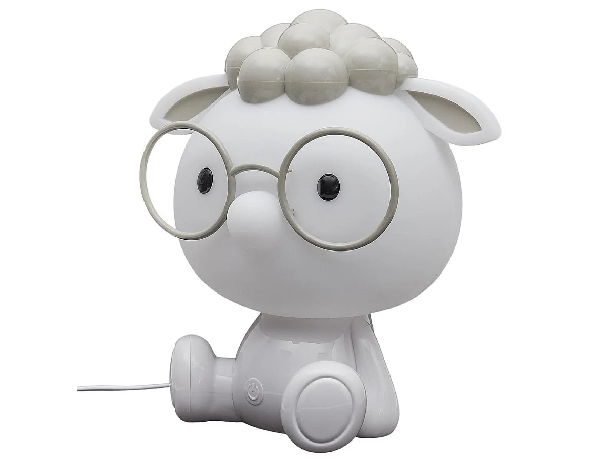 Lampe-veilleuse en forme de mouton a pour enfant avec 3 intensités de lumière blanche