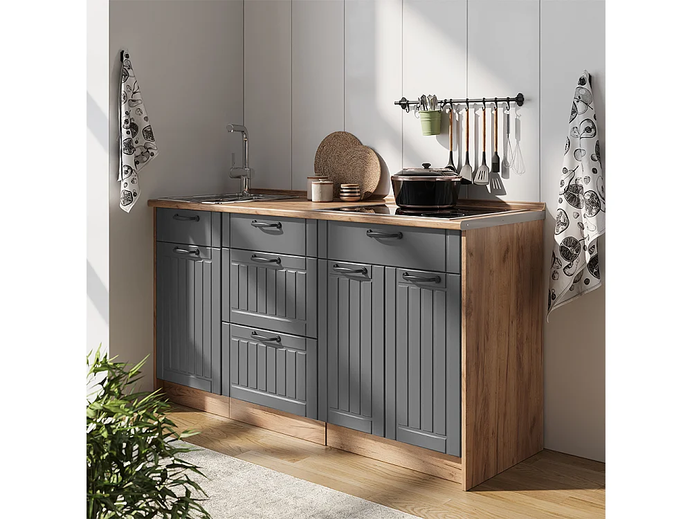 Blok kuchenny ciemnoszary 150x60x82 fame-line