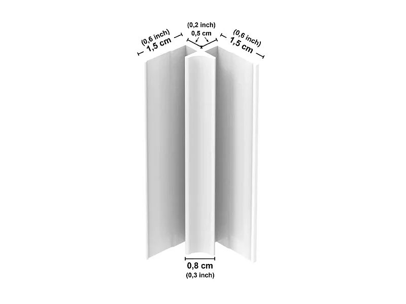 Panneau mural douche aluminium - Lot de 2 : 90 et 120 x 220 cm + profilés blancs - effet carreaux de ciment bleu - Dahlia