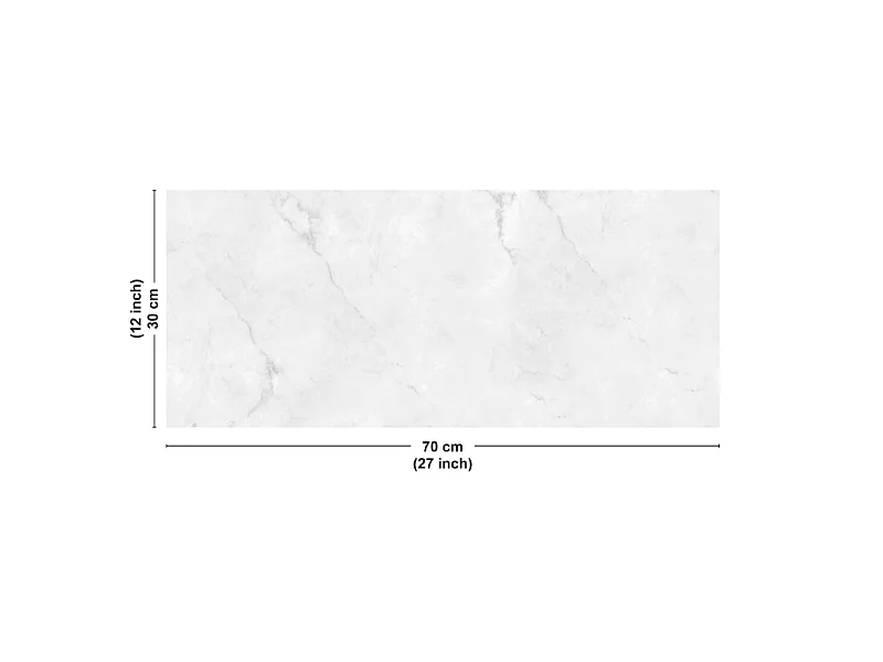 Pack aluminium : 2 panneaux muraux de douche + 1 crédence de salle de bain - Effet marbre blanc et gris - Modèle Marbre