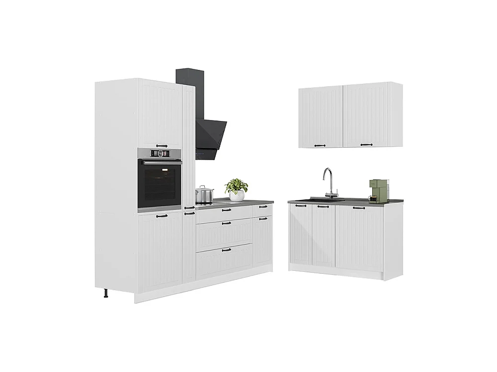 Kök vitt hus på landet/vit 220x60x206.8 fame-line