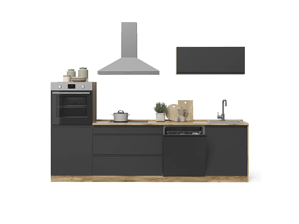 Pentry antracit/goldkraft ek 280x60x143 r-line