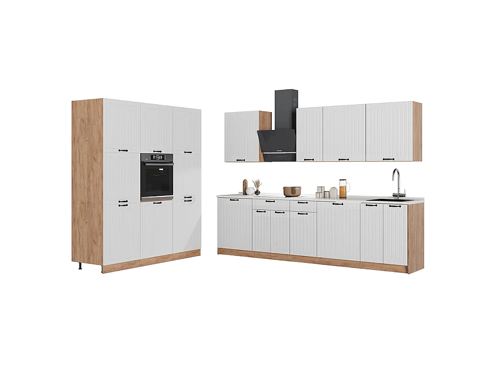 Kök vitt hus på landet/goldkraft ek 460x51.6x206.8 fame-line