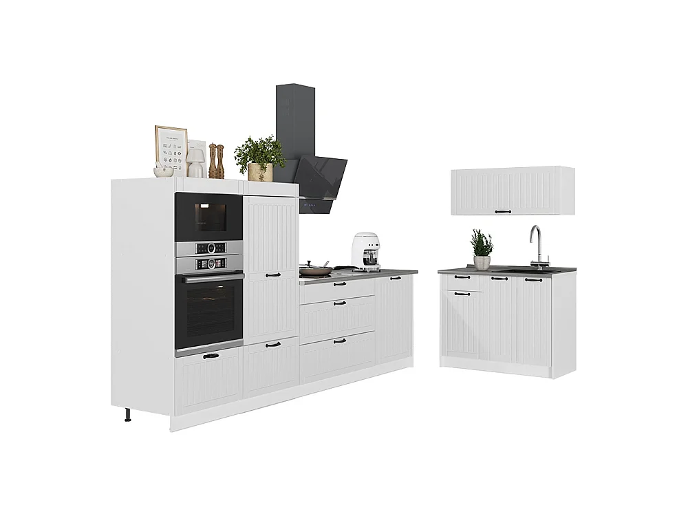 Kök vitt hus på landet/vit 380x60x153.6 fame-line