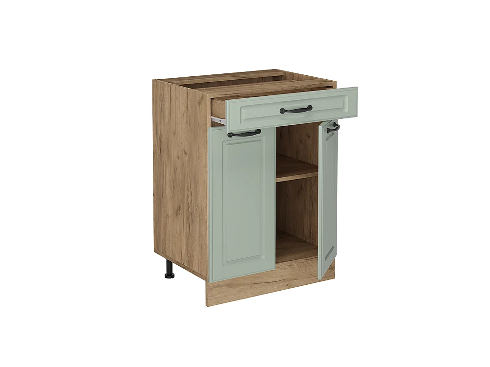 Kitchen base cabinet mint shaker style/golden oak 60x46x81.6 r-line