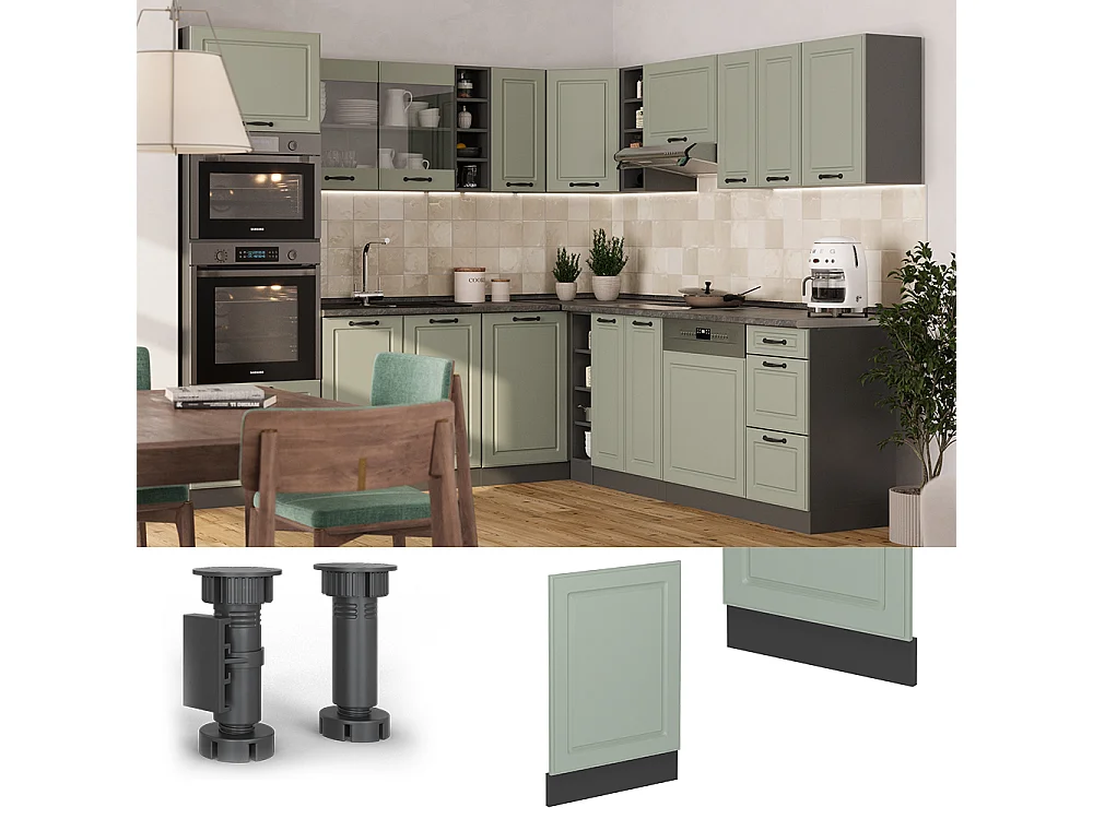 Front panel mint shaker style/anthracite 45x60x67.4 r-line