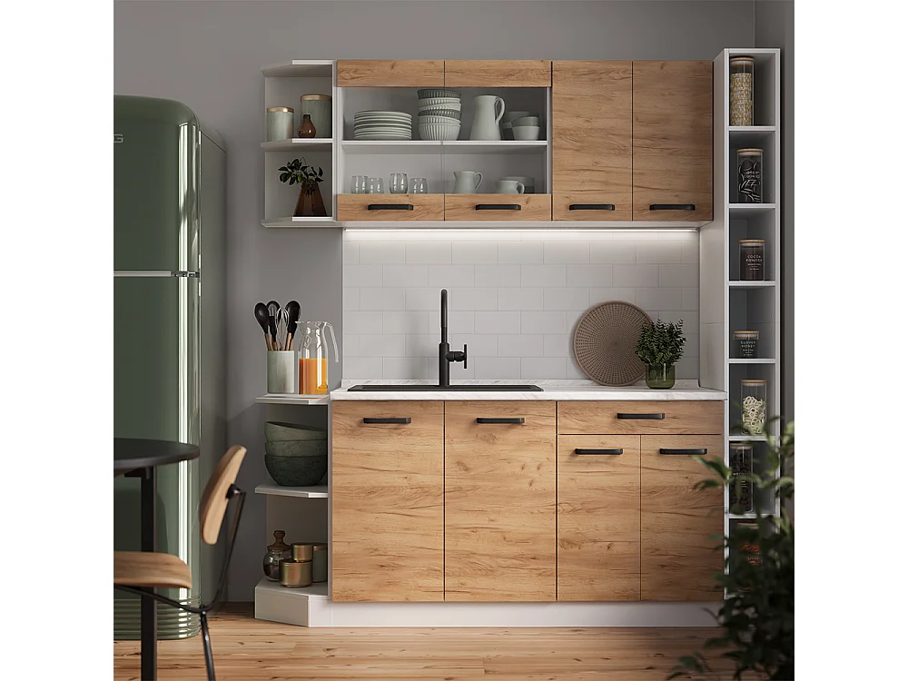 Kitchen shelf white/white 30x55x81.6 r-line
