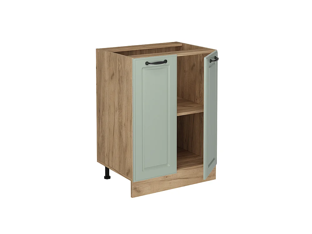 Kitchen base cabinet mint shaker style/golden oak 60x60x81.6 r-line