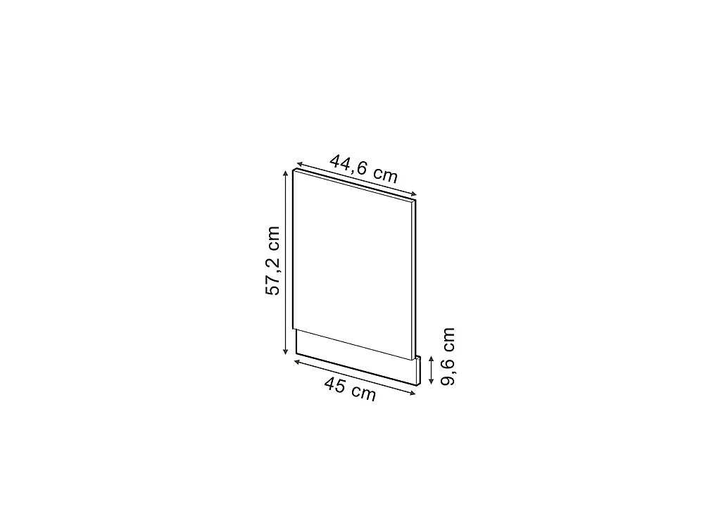 Front panel sand Shaker Style/anthracite 45x60x67.4 r-line