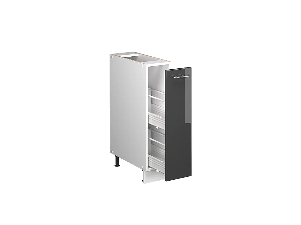 Pharmacy cabinet anthracite high gloss/white 20x60x82 fame-line
