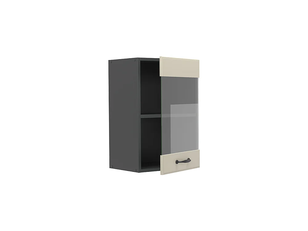 Glass kitchen cabinet sand Shaker Style/anthracite 40x31x60 r-line