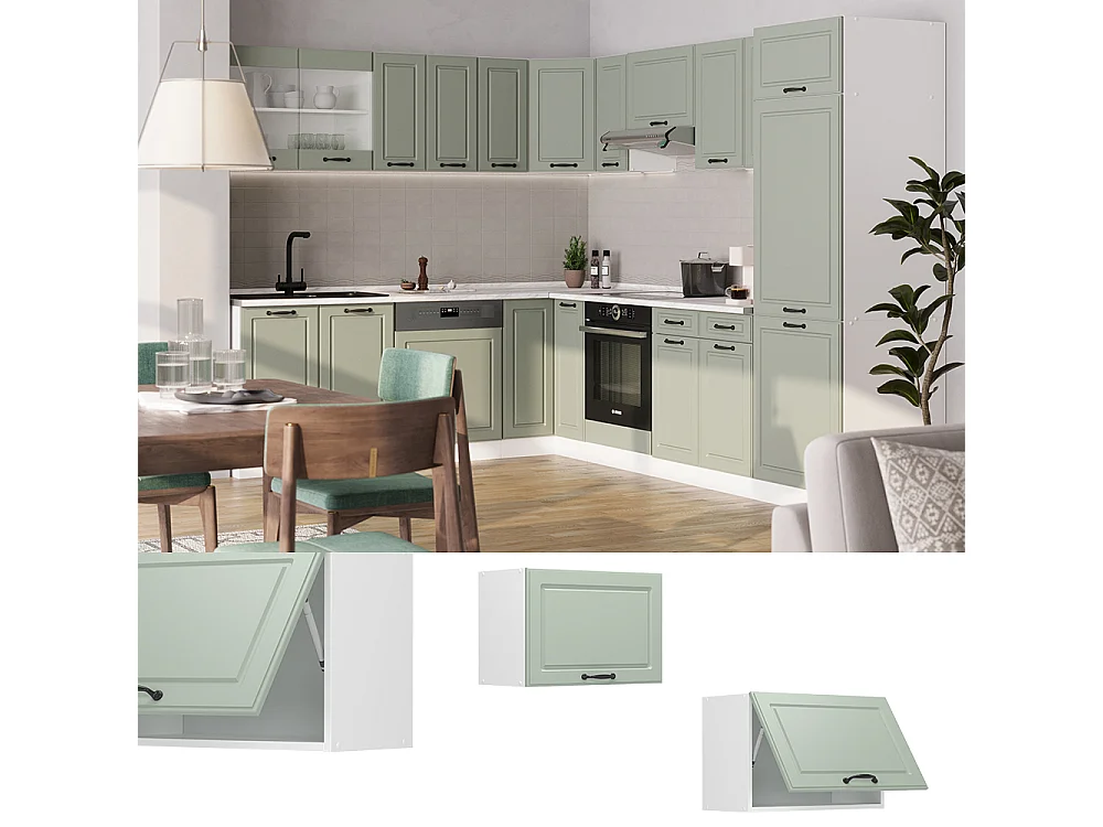 Wall cabinet mint shaker style/white 60x31x40 r-line