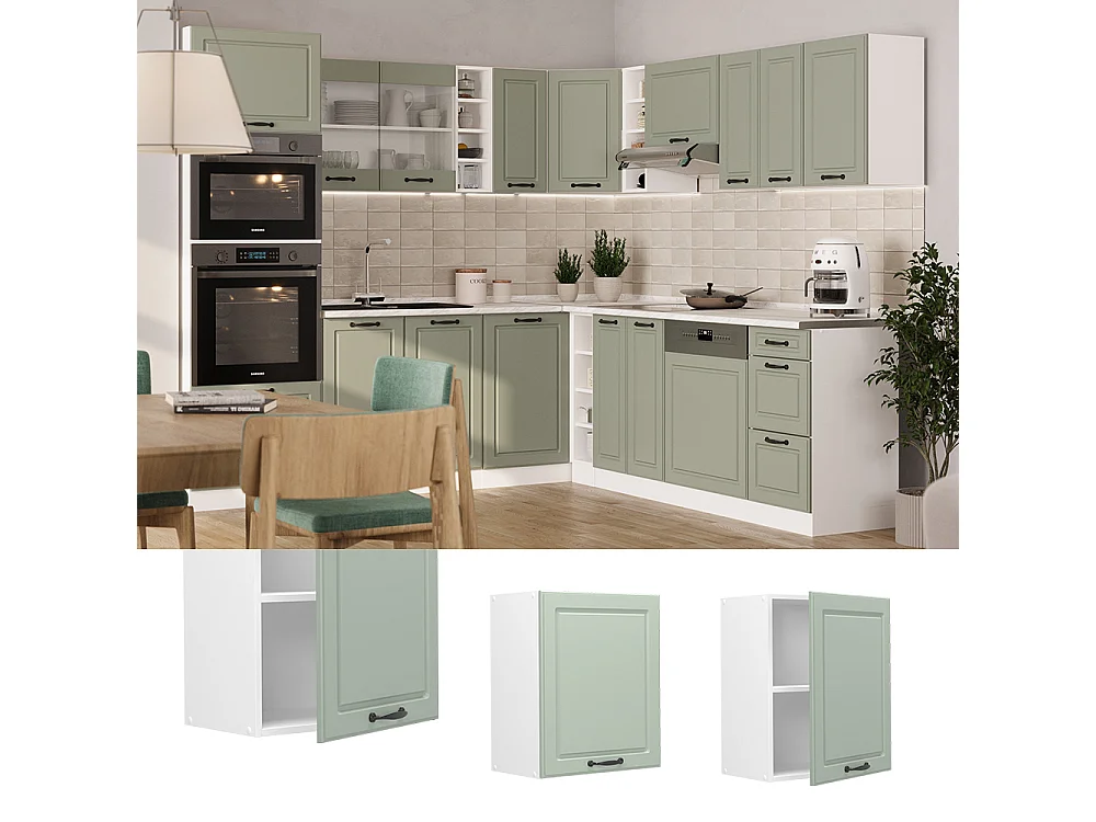 Wall cabinet mint shaker style/white 50x31x60 r-line
