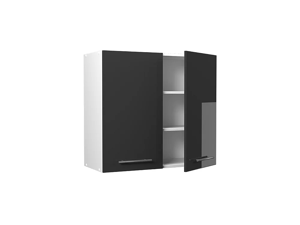 Wall cabinet anthracite high gloss/white 80x34.1x72 fame-line